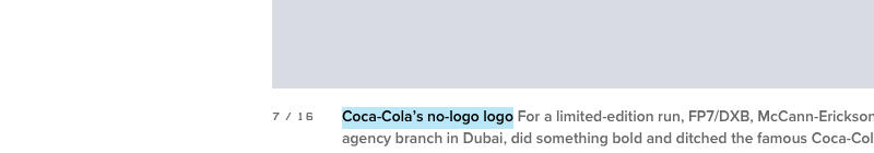 Coca-Cola’s No-Logo Logo [Detail]